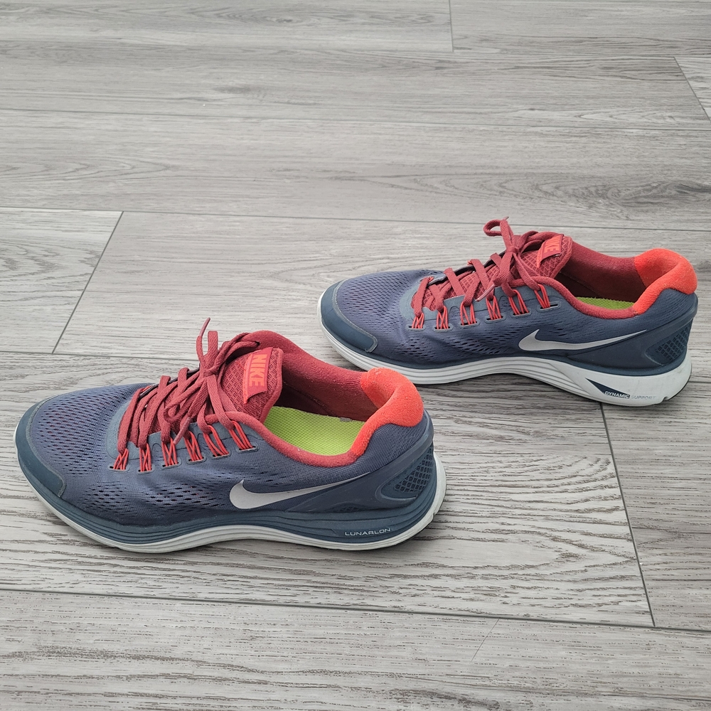 Nike Lunar Glide 4 Size 12.5 Blue and Red